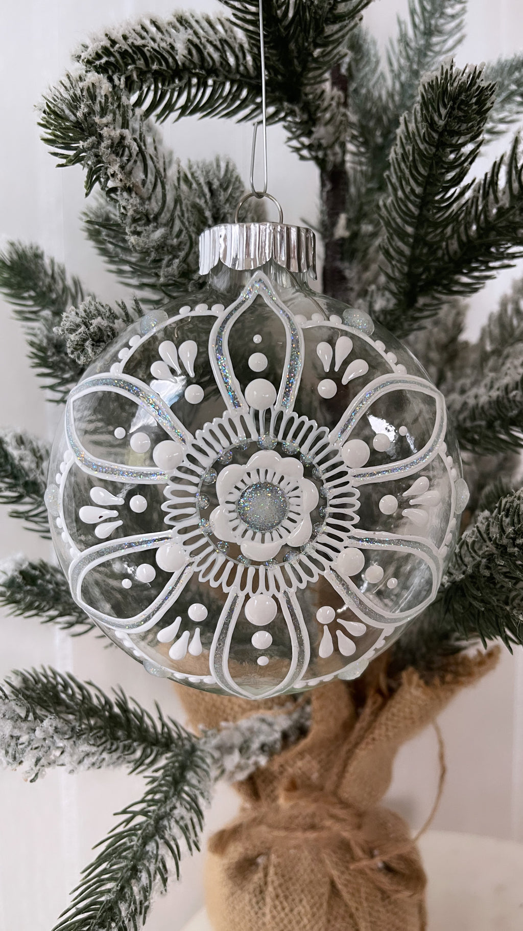 Glass 4” Mandala Ornament ORIGINAL